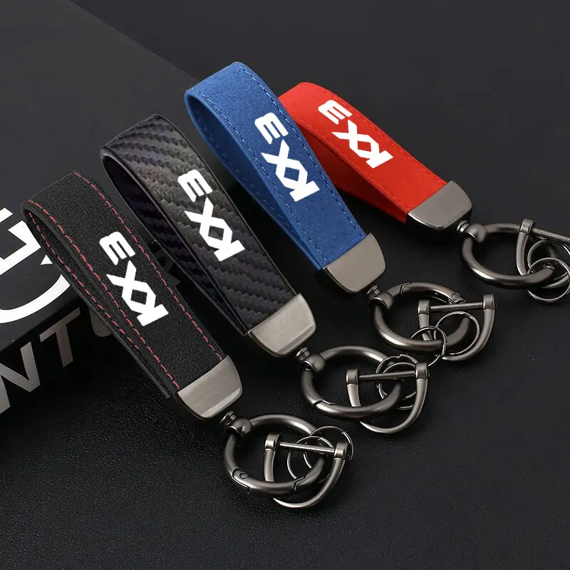 

Car Key Chain Pendant Keyring Simple Multiuse Key Holder Gifts Multiuse Fashing Horseshoe Buckle For KIA KX3 Car Accessories