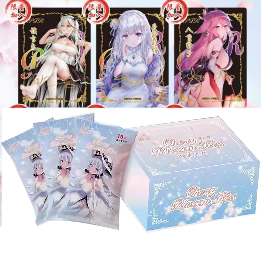 

Goddess Story Collection Cards Cherry Blossom Kiss Child Kids Birthday Gift Game Cards Table Toys For Family Christmas