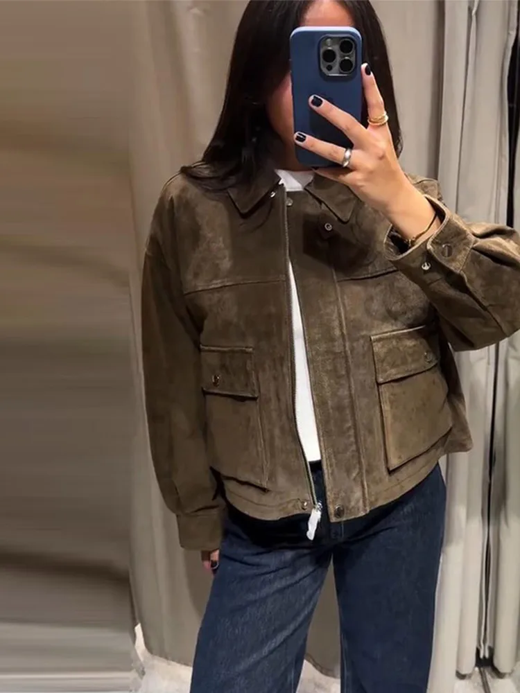 Women’s Vintage Suede Jacket 2