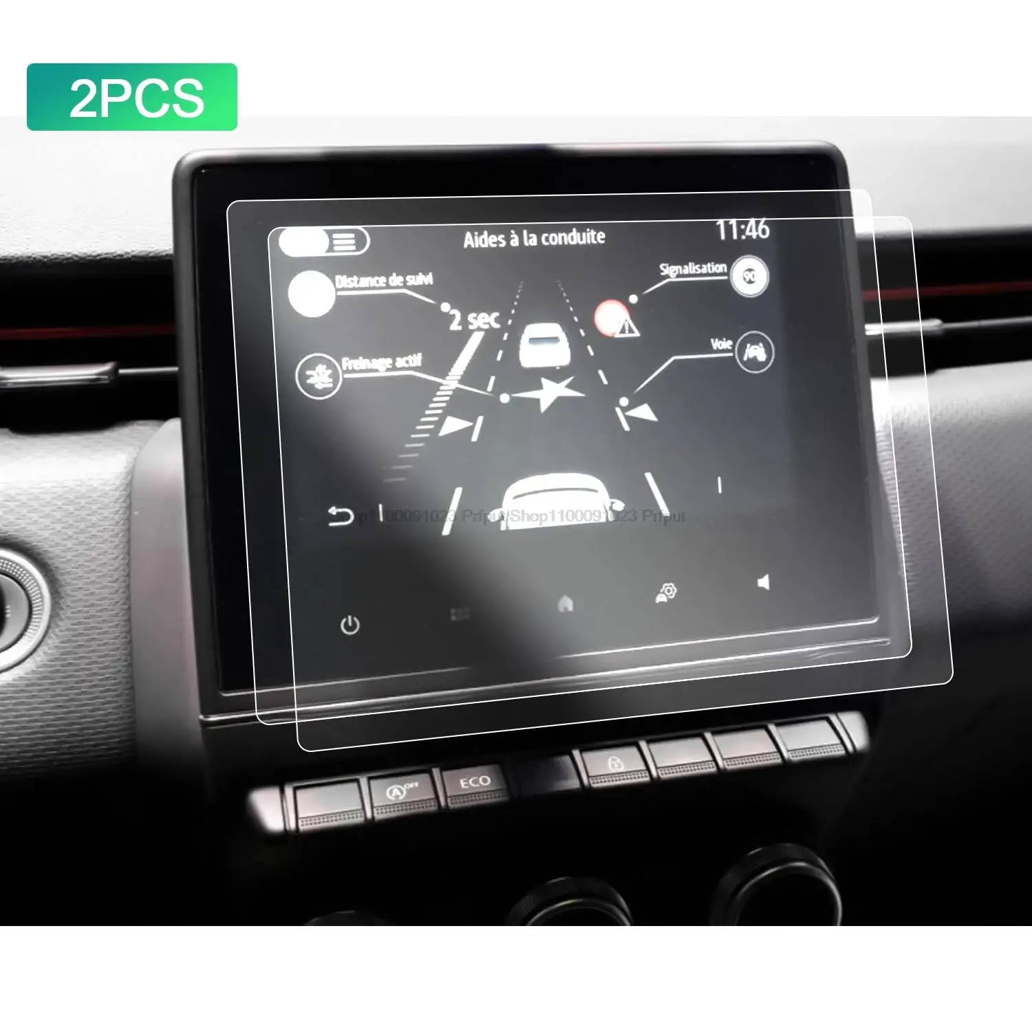 

2 шт. для Zoe easylink/Clio 5th easylink/Captur 2th easylink 2020 7-дюймовый автомобильный протектор экрана навигации авто внутренняя ПЭТ пленка