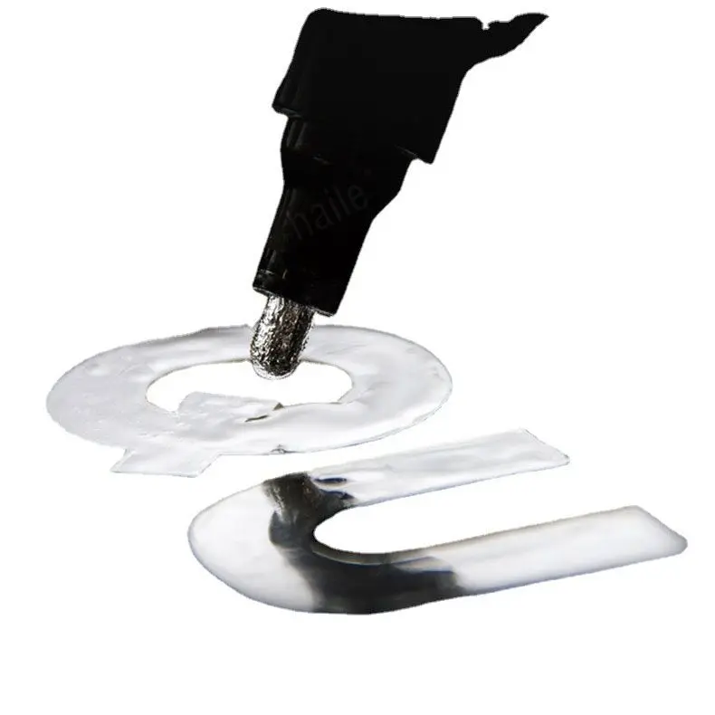 Haile Silver Mirror Marker Gold Liquid Pen Art Liquid Mirror DIY Resin Paint Mirror Chrome Metallic Craftwork Pen Accessories