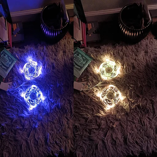방 색상 RGB 5050 LED 스트립 조명, 음악 블루투스 TV 백라이트, 침실 장식, 크리스마스 luces LED, 1-5m, 20m, 30m 3