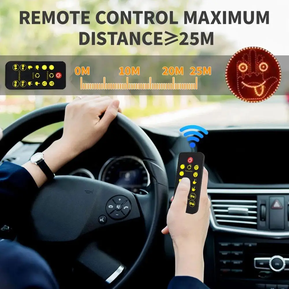 ABS Car Window Multi Function Warning Lamp Accessory