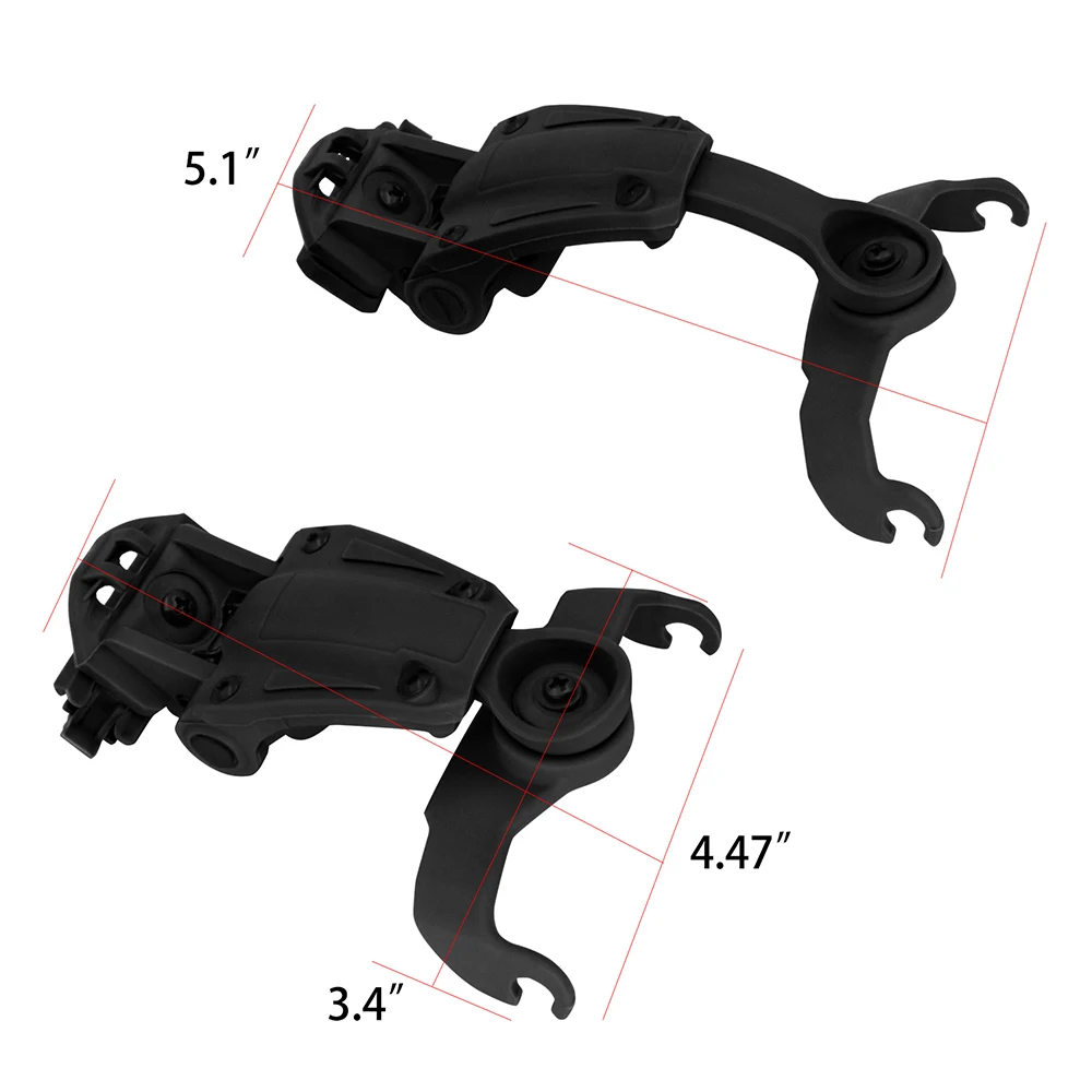 Tactical Headset ARC Rail Adapter Tactical Helmet for Howard leight Impact Sport Airsoft Hunting Shooting Sport Headphon adapter