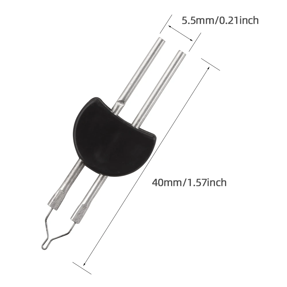 2PCS Leather Craft Thread Burner Cord Burn Melt Thread Replacement Tips Melting Welding Wax Pen for Jewelry Mould Wax Crayons