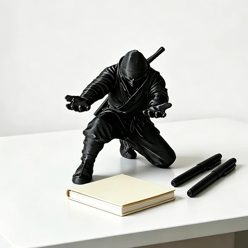 3D Printed Creative Ninja Pen Holder Anime Ninja Style Ninja Miniature Pen Stand Creative Gift Modern Desktop Decoration 1