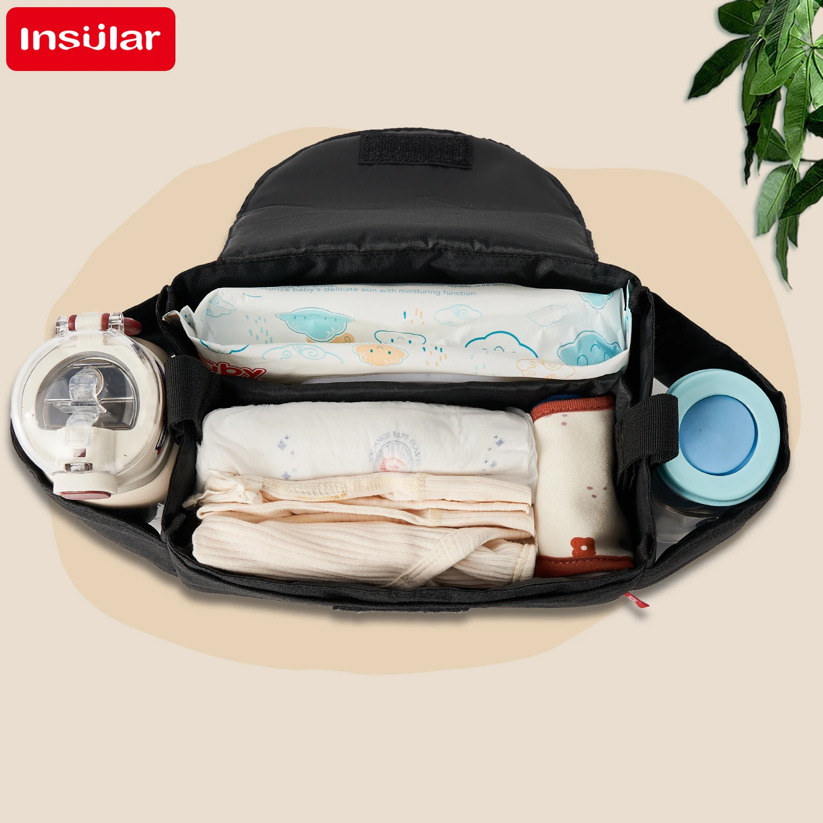 Insular Diaper Bag Baby Milk Bottle Insulation Bags Mummy Storage Bag For Baby Stuff Collection Stroller Accessories Baby Care 2