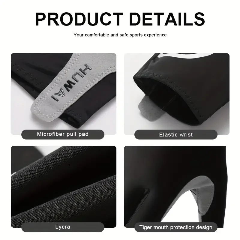 Cycling Gloves Full Fingers Bicycle Fingerless Summer Sports Cycling Non-Slip Men Woman for Outdoor Riding Fishing Bike Training 6