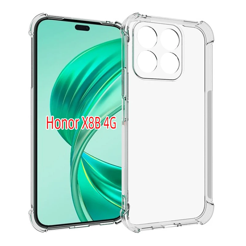 Honor X8B Lly Lx1 Lx2 Lx3 Custodia Airbag Silicone Tpu Paraurti Cover Posteriore Antiurto Custodia Per Telefono Per Honor X8B Honorx8B Lly Lx1 Lx2 Lx3