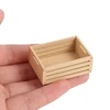 3/1Pcs 1:12 Dollhouse Miniature Furniture Kitchen Wood Vegetable Food Storage Box Basket Accessories Doll House Decorations Toys 4