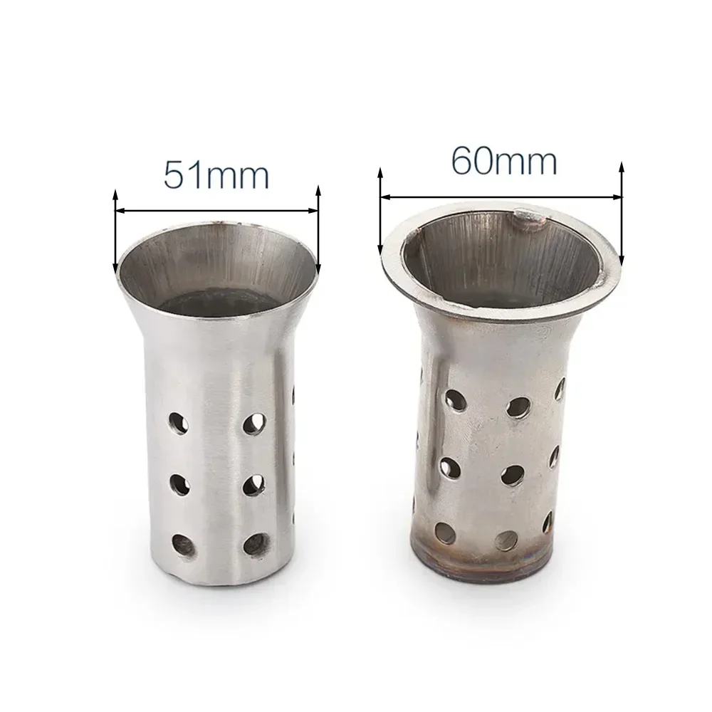 51Mm 60Mm Db Killer Silenziatore Di Scarico Moto In Acciaio Inox Regolabile Db Killer Silenziatore Noise Canceller