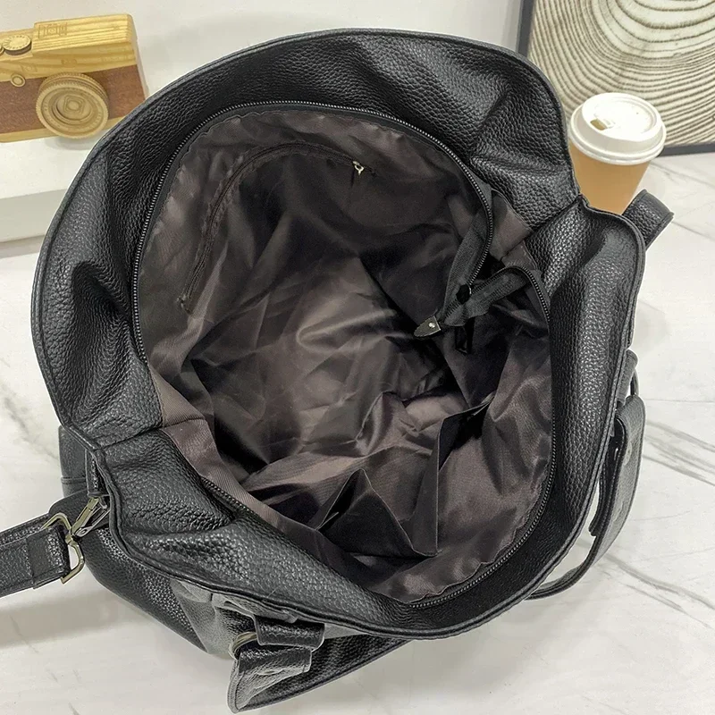 Borsa Hobo femminile Borsa a tracolla di grande capacità Borsa grande Stylsih Borsa a tracolla Hobo da donna in morbida pelle Borsa shopper da donna_voghion.com