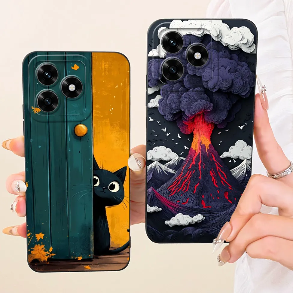 Cute Kawaii Luxury Fashion Painted Silicone Phone Case Cover