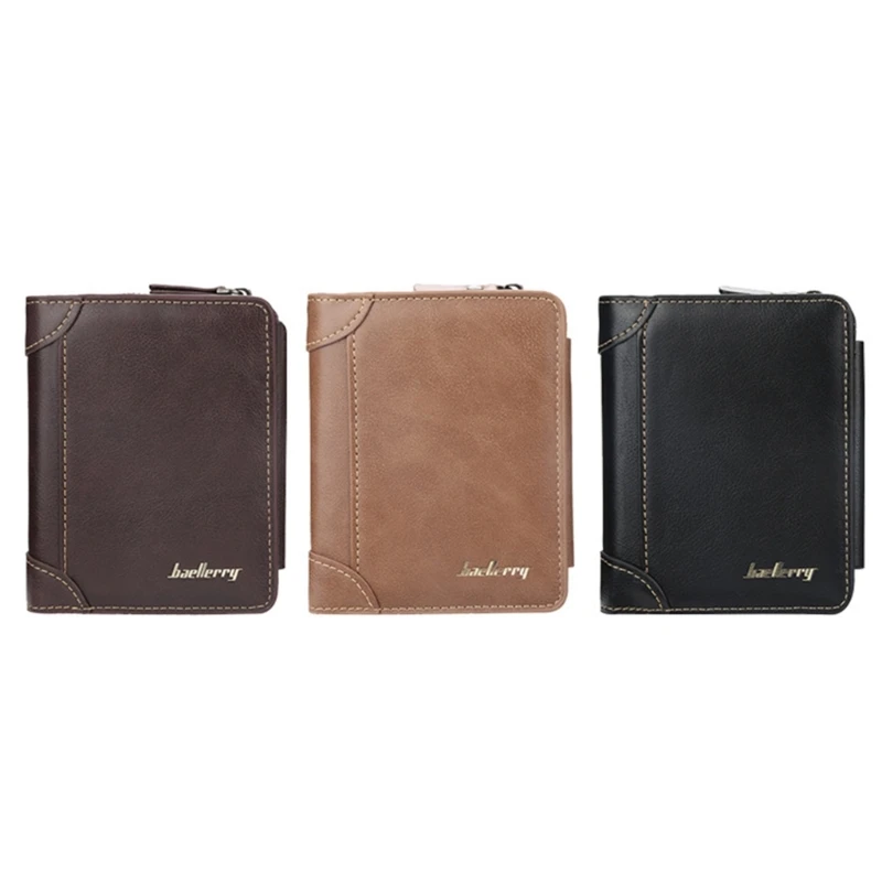

Compact Zipper Coin Purse for Men Durable and Convenient Wallet for Daily Use