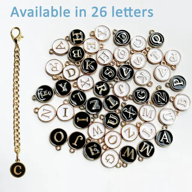 Keepamor 2PCS Letter Charms Accessories for Stanley Cup with Handle,  Heart-shaped Personalized Name ID Letter Charm for Stanley Tumbler