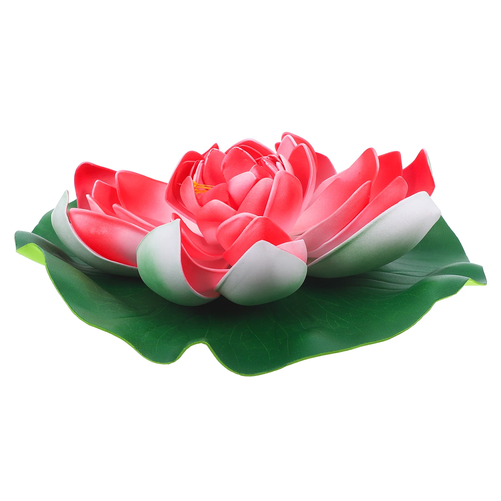 

Artificial Lily Pads Pond Floating Foam Lotus Flower Fake Lily Pad Pool Garden Koi Fish Pond Aquarium Pool Wedding Decor Red