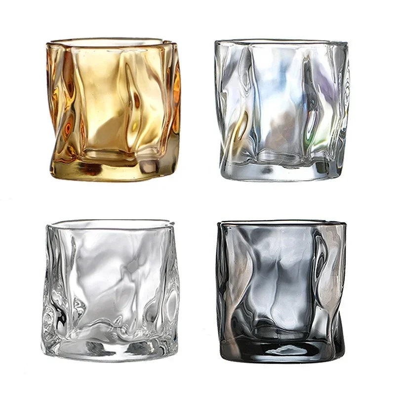 Transparent Glass Mug for Wine Whiskey Coffee