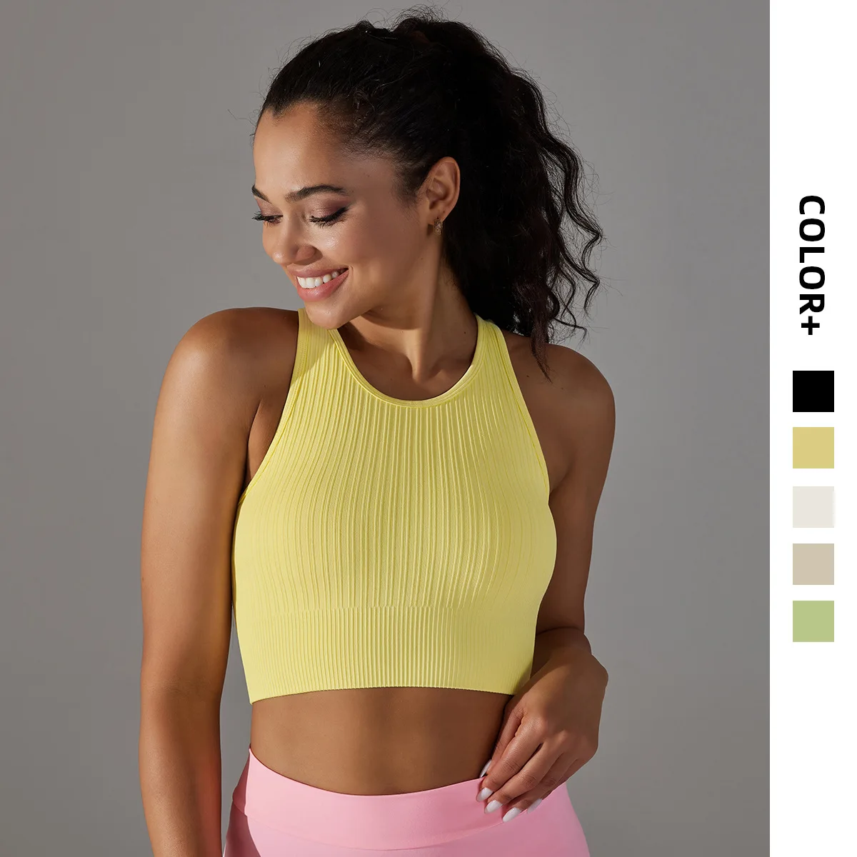 

Tops Sports Women Shirts Sexy Crop Yoga Fitness Push Up Elastic Tank Breathable Running Workout Female Gym Vest