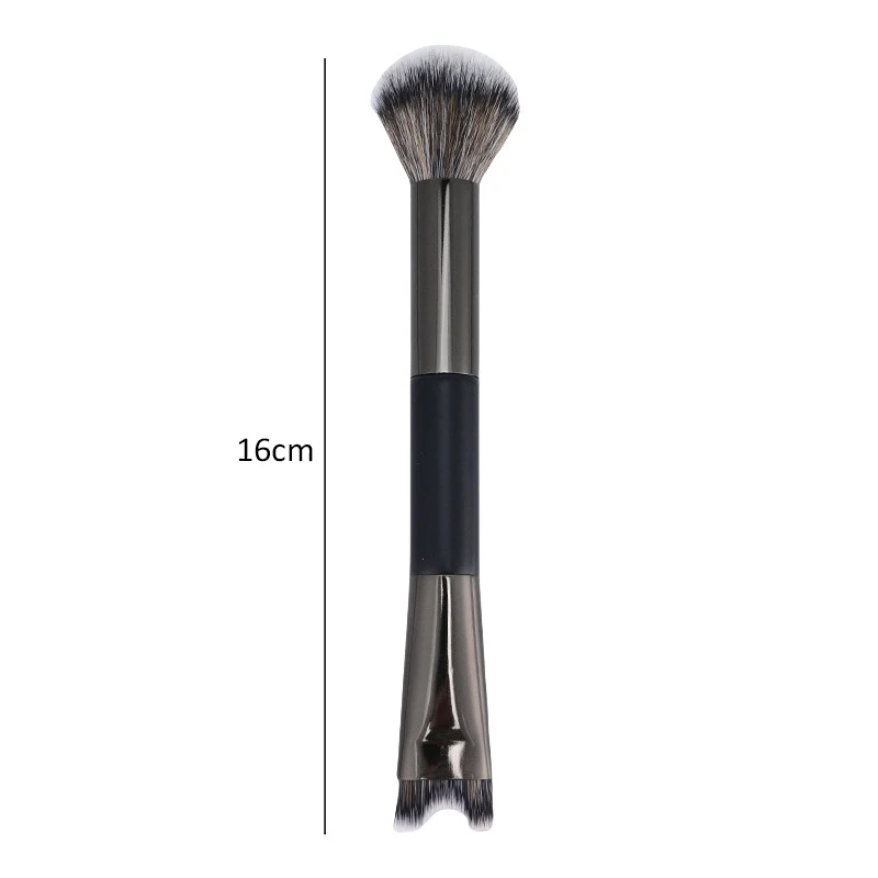 New Double Ended U-shaped Contour Brush 2-In-1 Nose Shadow Powder Brushes Flawless Facial Makeup Highlighter Brush Make Up Tools 6