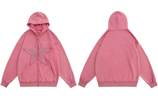 starteam full zip hoodie pink real tree ファッション