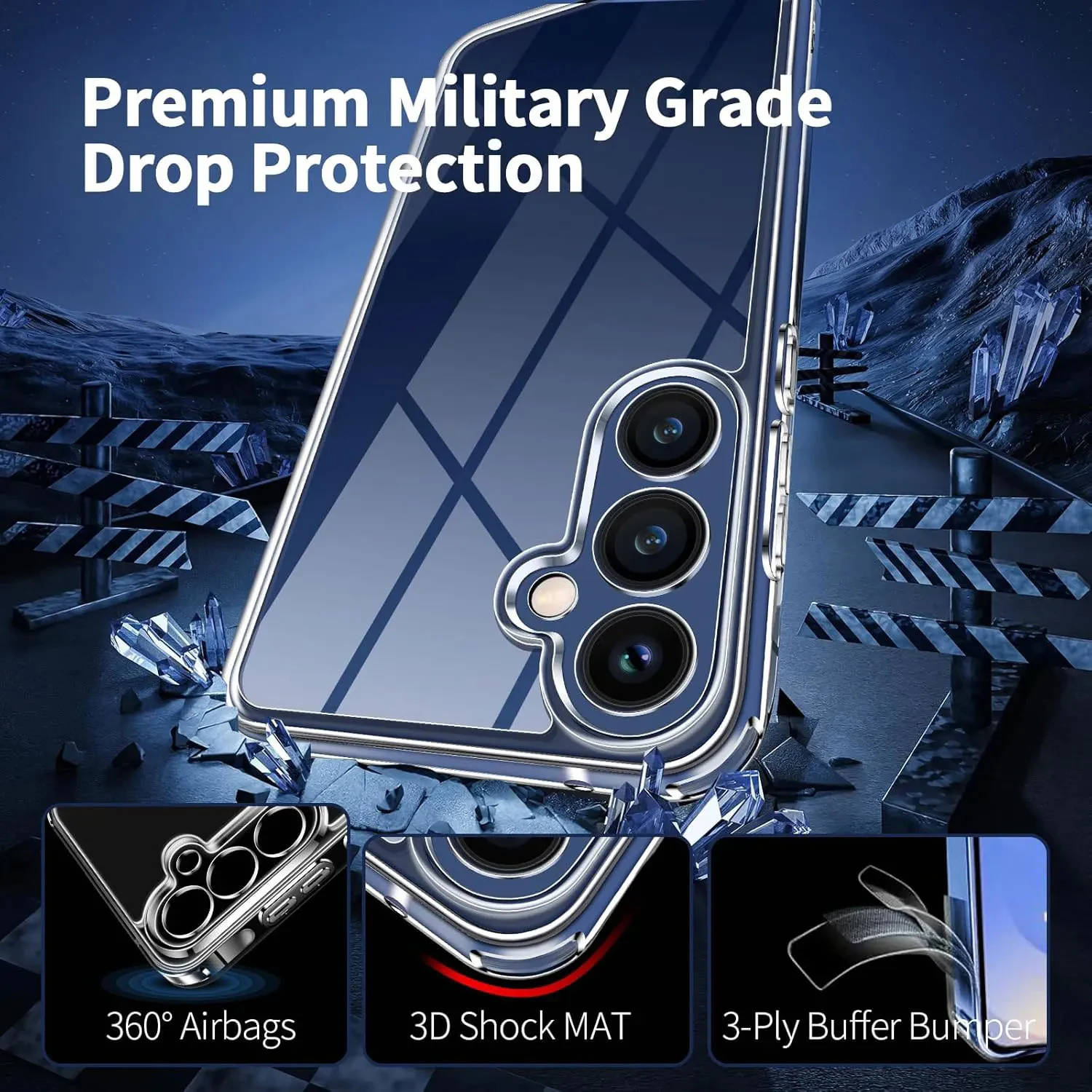 Shockproof Clear Silicone Soft Phone Case - Ultra Thin Cover