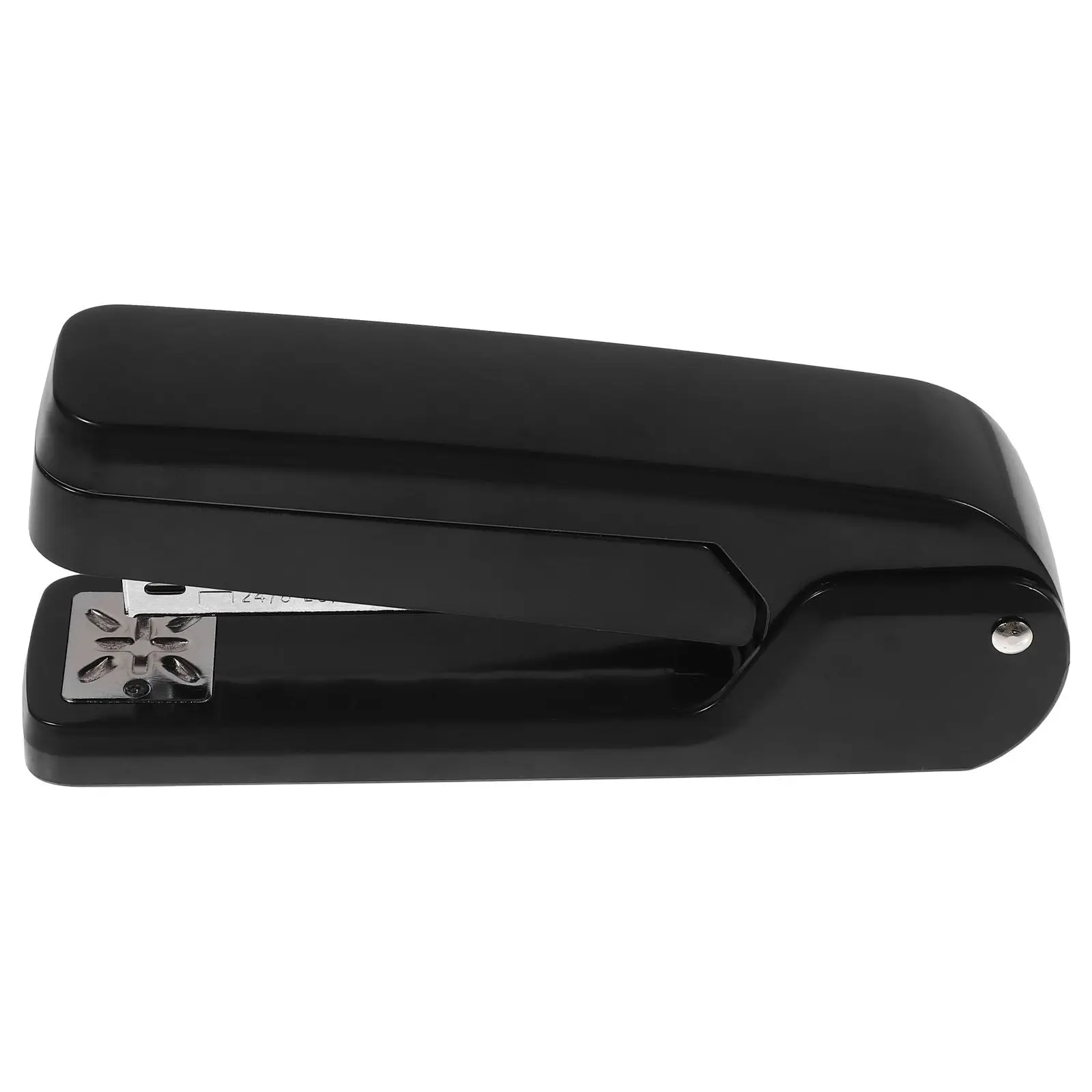 회전식 스프링 스테이플러 프리미엄 플라스틱 금속 소재 컴팩트한 인체공학적 디자인 사무실 및 학교용 휴대가 간편한 휴대용 스테이플러