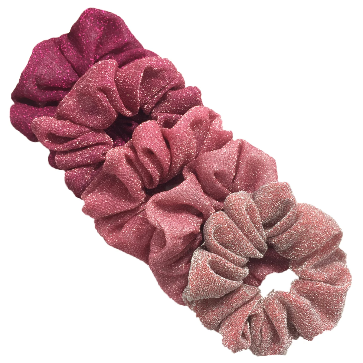 5 teile/los Mädchen Sparkly Pailletten Scrunchies Haar Elastische Bands Scrunchy Krawatten Seile Pferdeschwanz Halter Gummibänder für Mädchen Glänzend – Detail 7