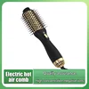 2025 New Black Gold Hot Air Comb Multi functional Roll Straight Dual purpose Roll Comb Anti frizz Negative Ion Hair Dryer Brush 1