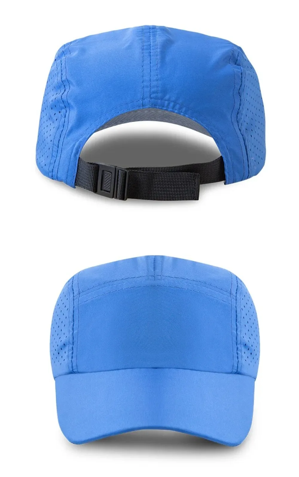 Lässige, ultraleichte Mesh-Baseballkappe, schnell trocknend, einfarbig, Fahrradhüte, atmungsaktiv, verstellbar, Outdoor-Sportkappen, Unisex – Detail 7