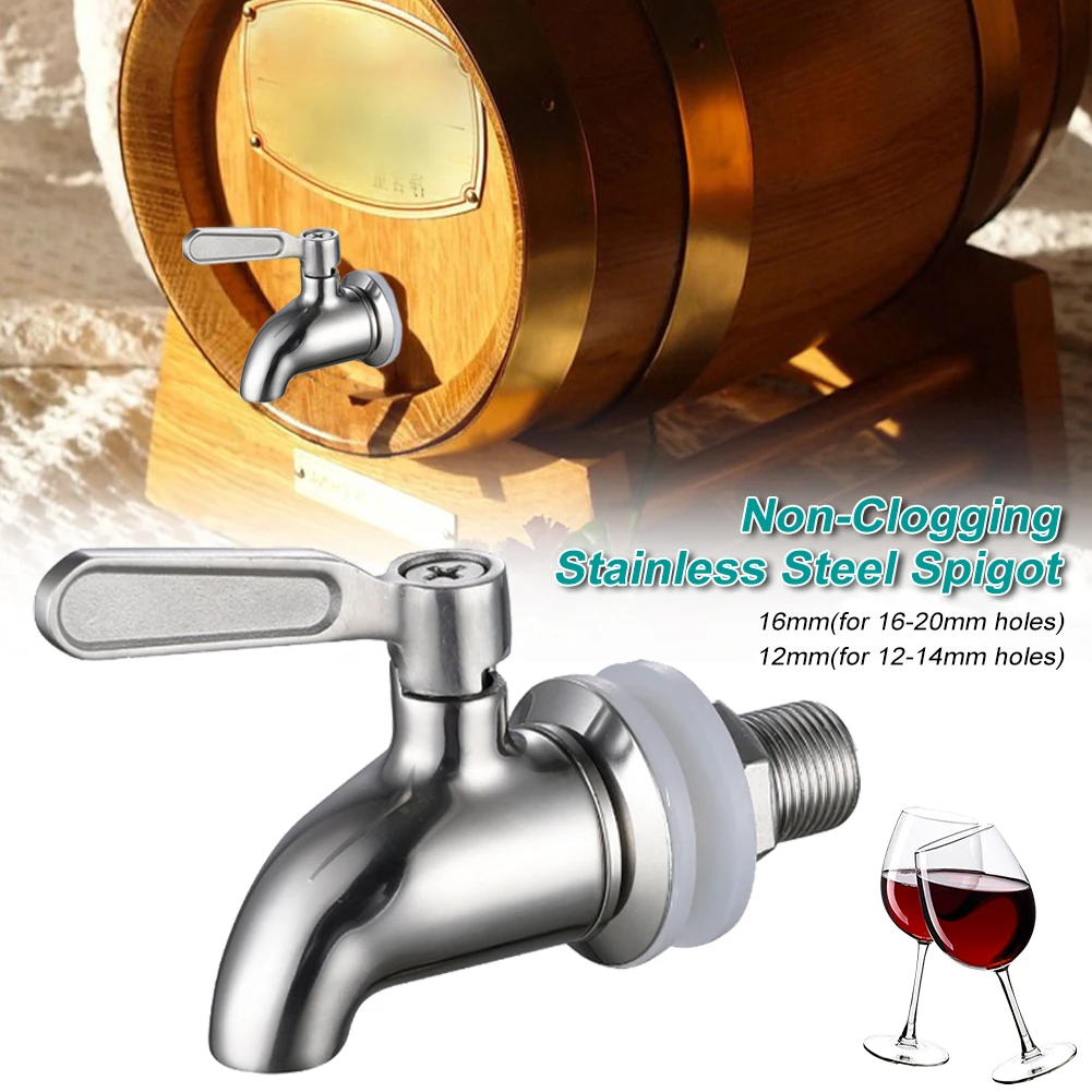 

Stainless Steel Drink Dispenser Spigot Wine Barrel Faucet Tap Beverage Juice Hot Water Bucket Ball Valve Wine Jar Bar Accessorie