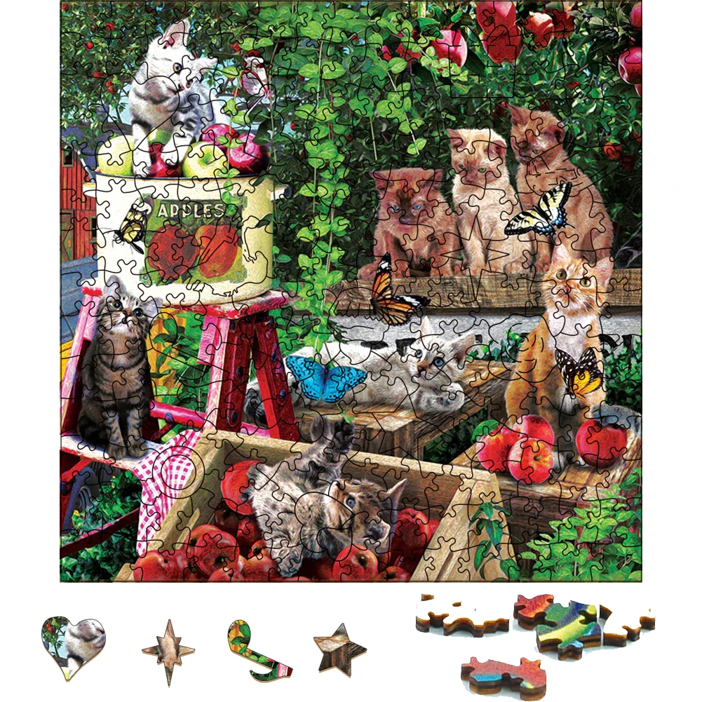 Деревянные пазлы с животными