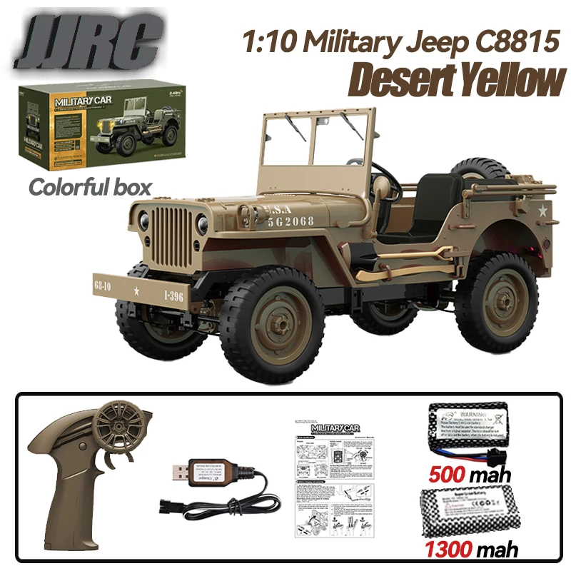 C8815 1/10 WILLYS JEEP 2.4G Rc Car 1941 4WD RTR Crawler Climbing