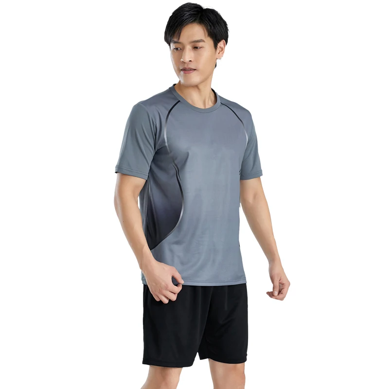 

Summer Running Sets 3D Print Fitness Badminton Quick Dry Compression Tracksuit Shirts Shorts Jogging Exercise Team Suits