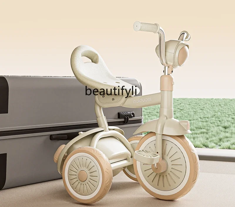 Children's tricycle bicycle 1-3-6 year old baby multi-functional children's foldable bicycle stroller
