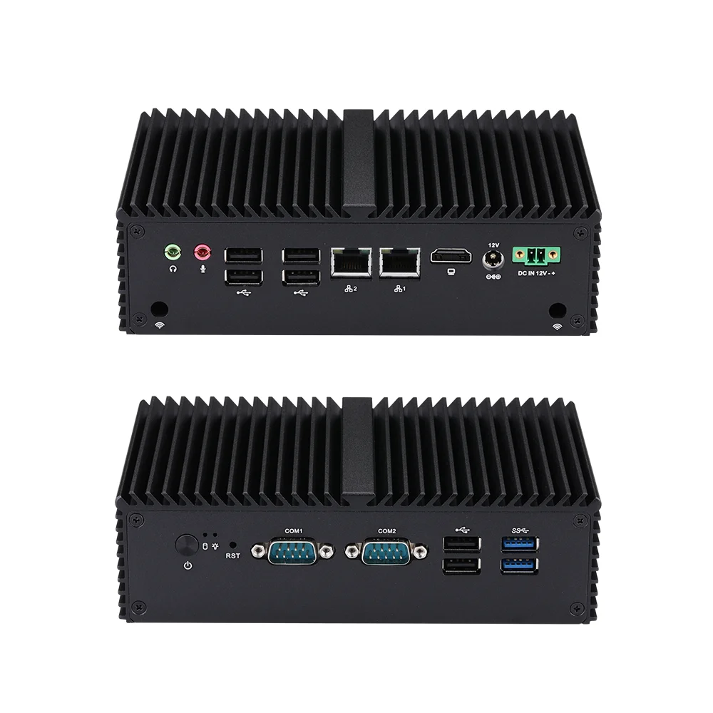 KANSUNG Intel 10th Gen Celeron J6412 DDR4 UHD Graphics 2 RJ-45 LAN AES-NI Nettop Micro Computer Fanless Mini PC 2