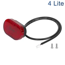 Enhanced LED Rear Brake Light for Electric Scooters - High - Visibility Safety Taillight (4 Lite)