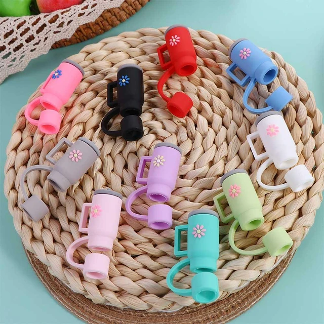 2pcs Straw Covers Cap Silicone Reusable Cup Shaped Straw Toppers Straw Plug  For Stanley 30 & 40 Oz Tumbler Cute Cup Accessory - Water Bottle & Cup  Accessories - AliExpress
