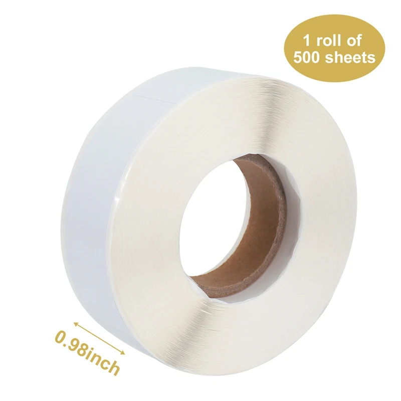 A01F-Removable Freezer Labels 1 X 3 Inch Food Storage Stickers Refrigerator Freezer Paper Labels (Blank White)