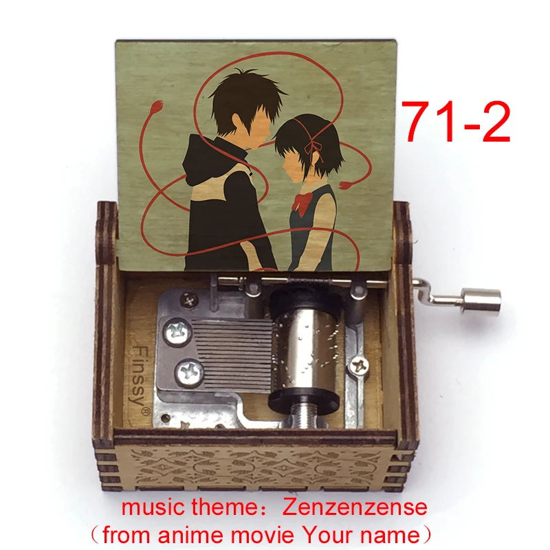 Anime Your Name Kimi no Na wa Zenzenzense Hand-operated Type Music Box Christmas Birthday Gift Home Decoration Ornaments