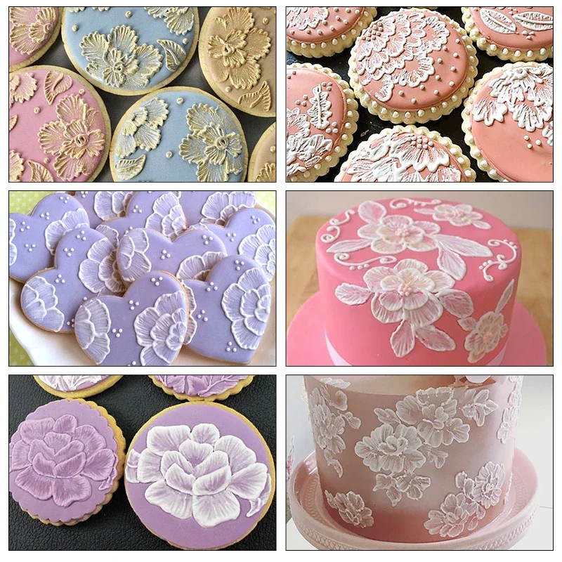 Cake Decorating Brush 50pcs Reusable Fondant Cake Design DIY Tool Sugar Craft Cookie Decorating Pen Pastry Painting Art Biscuit Color