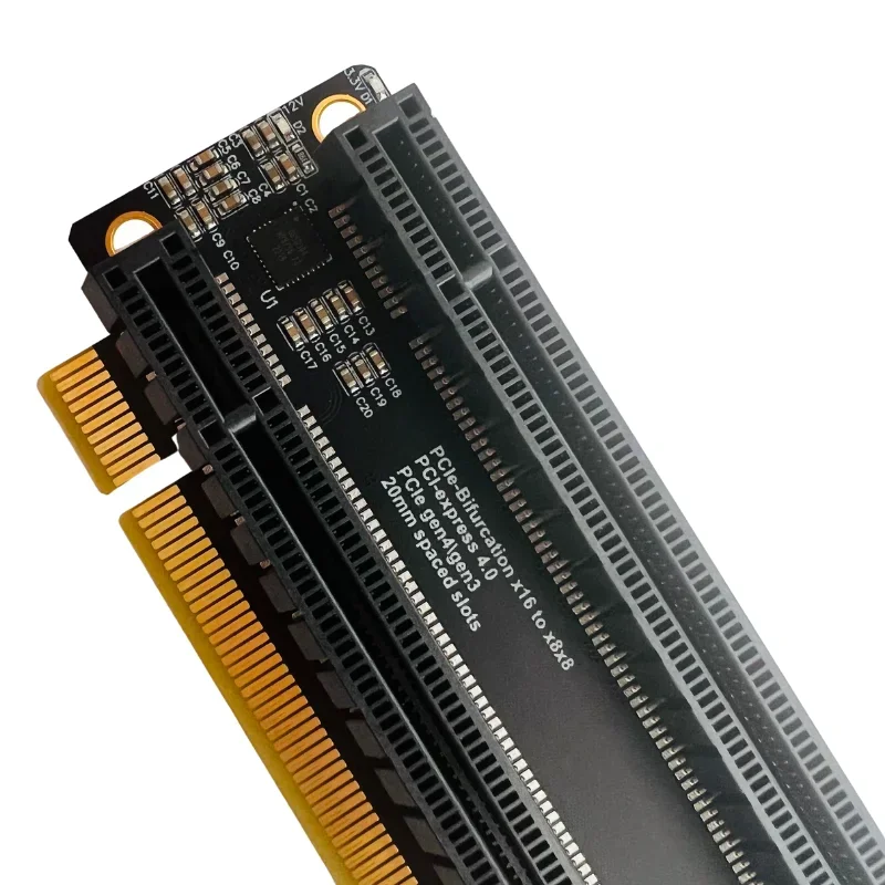 PCI 拡張カード 特注サイズ PCI Express拡張ボックス/PCIe x2 USB-C - 4スロット PCIe x1