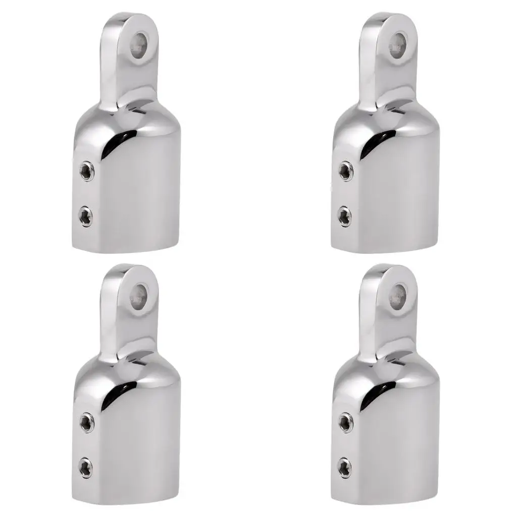 4 Pieces Heavy Duty Marine Boat EyeTube End Cap Stainless Steel Bimini Top Fitting Hardware 25mm Canopy External Pipe Eye End 4 Pieces Heavy Duty Marine Boat EyeTube End Cap Stainless Steel Bimini Top Fitting Hardware 25mm Canopy External Pipe Eye End