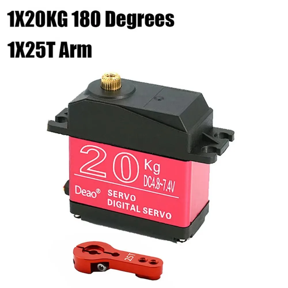Servomoteur RC étanche 30kg 180°/270° engrenages métal