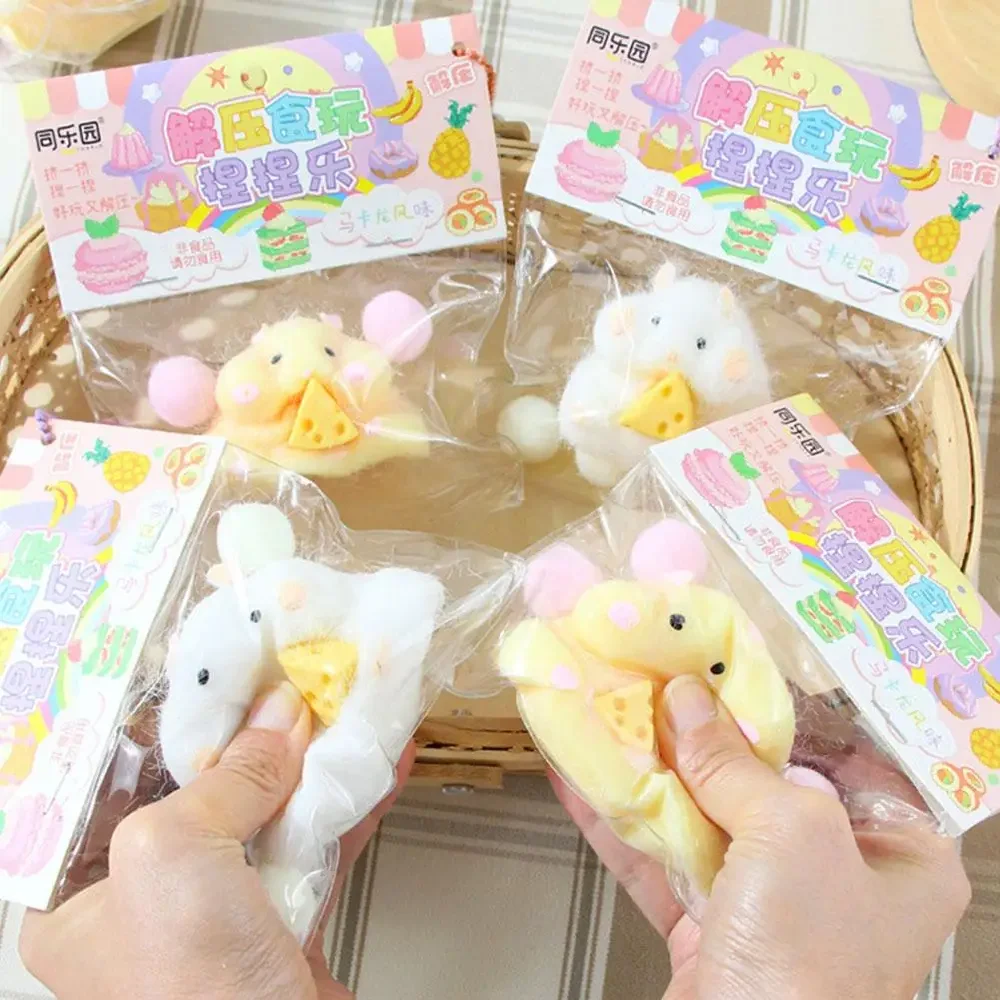 Taba Squishy Cute Plush Hamster Fidget Toy Mochi Antistress Stress Relief Toy For Adult Children Slow Rebound Sensory Toys Gifts 2