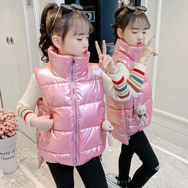 thumbnail image 2 of Girls Shiny Hooded Fur Trim Frilly Jacket (3-6Y) - Junior Kids 2 of 13