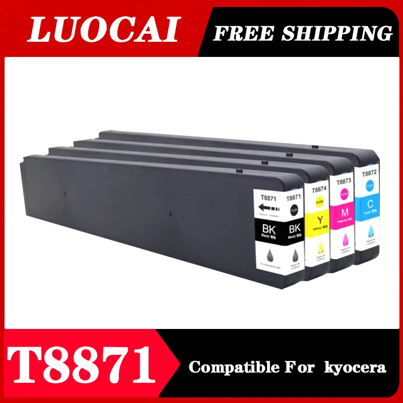 

T8871 T8872 T8873 T8874 Ink Cartridge Compatible For Epson WorkForce WF-C17590a WF-C17590c C17590 D4twf Color Inkjet Printer