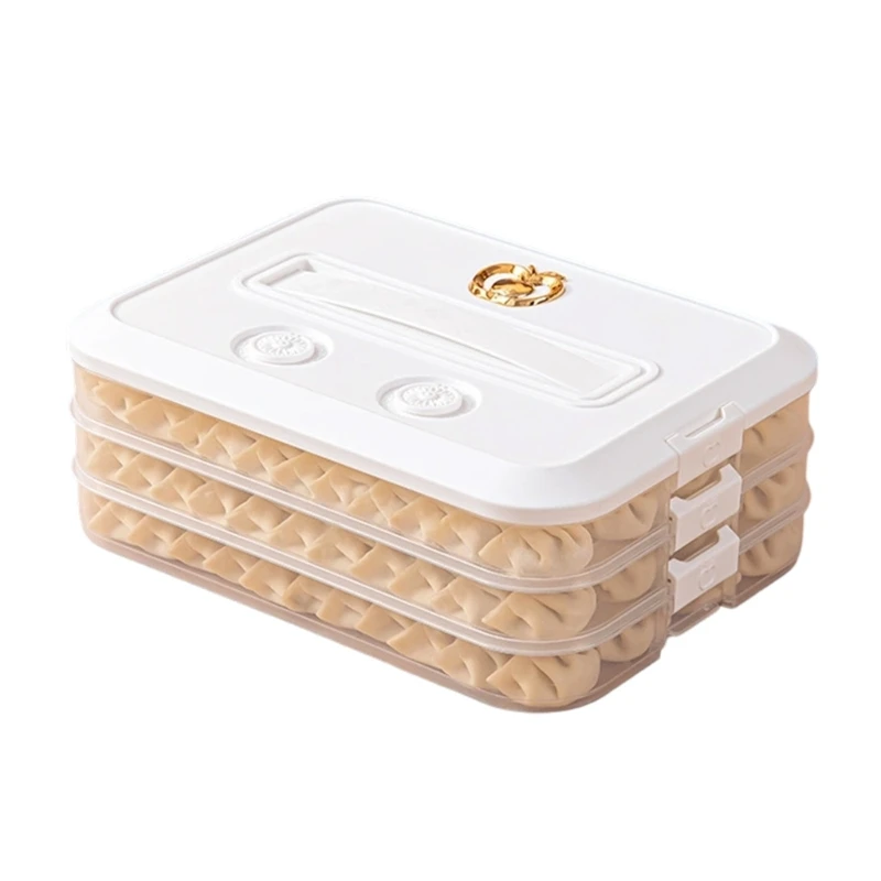 Y3NA Stackable Cookie Container With Time Recorder and Handle Multiple Layer Storage Solution Kitchen Supplies New