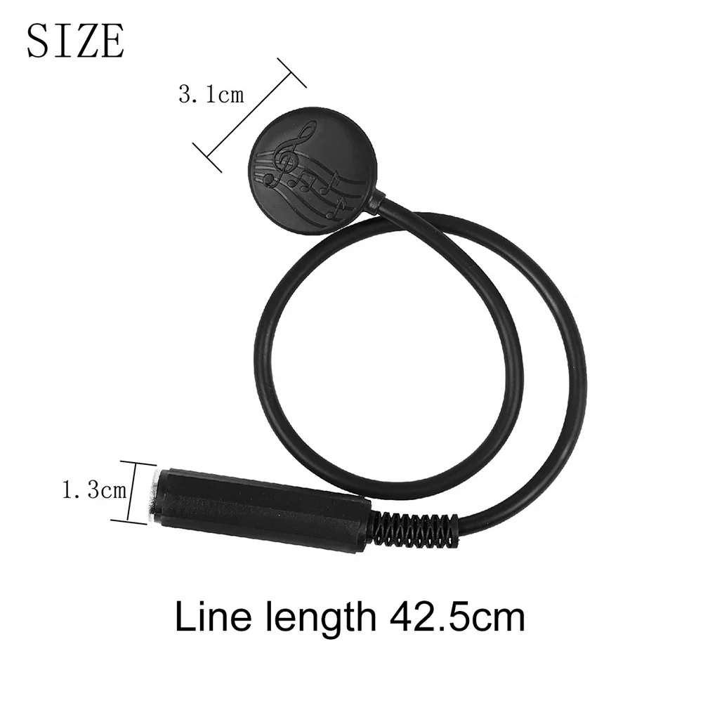 Portable Condenser Microphone Pickup Rubber Material General Contact Microphone Musical Instrument Accessories for Guitar Violin