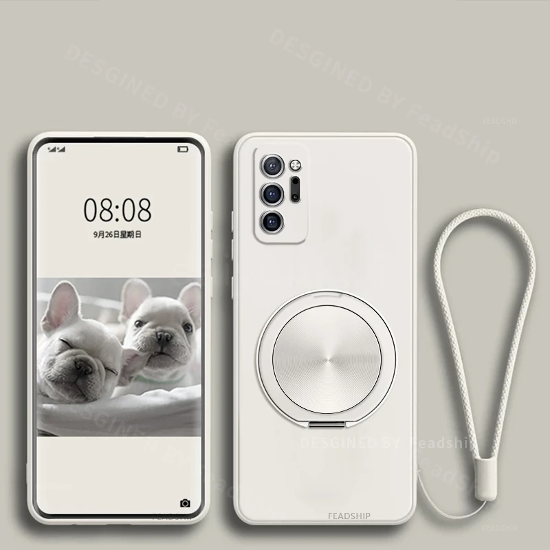 Silicone Protective Phone Case with Magnetic Holder and Screen Protector