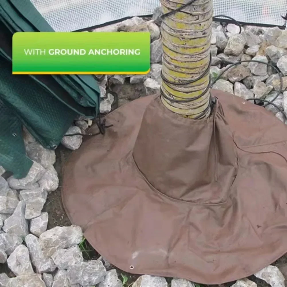 Winter Palm Tree Root Protector Plants Cover Frost Anti Freezing Brown Plants Protection Bag Branches Poles